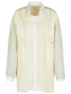 Maison Margiela Striped Sleeve Jacket Front Pockets