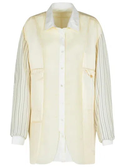MAISON MARGIELA IVORY MOHAIR BLEND JACKET