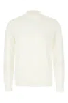 Maison Margiela Lightweight Ribbed Wool Sweater With Long Sleeves In Offwhite