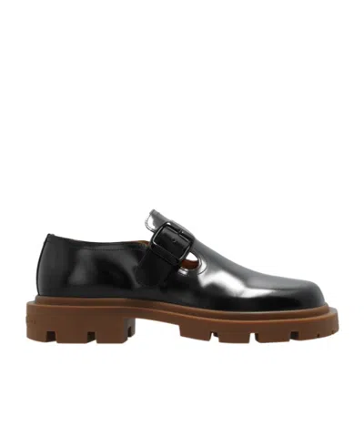 Maison Margiela Ivy Leather Loafers In Black