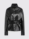Maison Margiela Laminated High-neck Jacket In Black