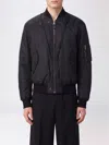 Maison Margiela Nylon Blend Bomber Jacket With Polyester Lining In Blue