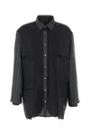 Maison Margiela Patchwork Reversible Jacket Casual Jackets And Parka Gray