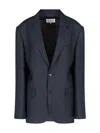 Maison Margiela Single-breasted Blazer - Navy