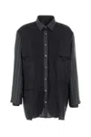 Maison Margiela Patchwork Reversible Jacket Casual Jackets And Parka Gray In Multicoloured