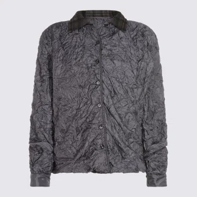 MAISON MARGIELA JACKETS ANTHRACITE/BROWN CHECK