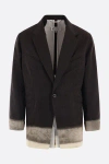 Maison Margiela Striped Blazer With Notched Lapels And Pockets In Black