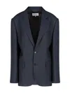 Maison Margiela Single-breasted Blazer - Navy In Blue