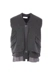 Maison Margiela Vest In Grey Wool In Gray