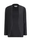 Maison Margiela Minimal Virgin Wool Jacket In Gray