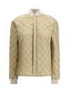 Maison Margiela Quilted Snap-button Bomber Jacket In Neutral
