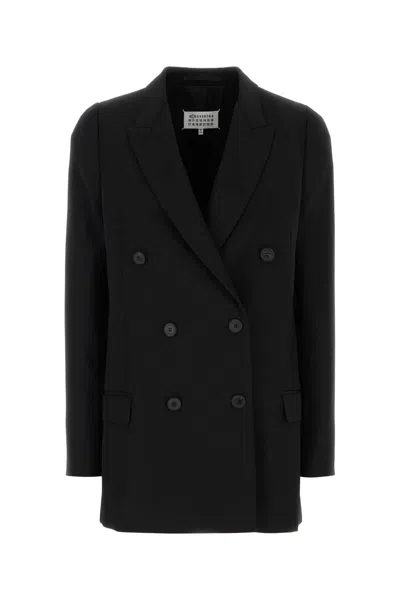 Maison Margiela Wool Blazer Double Breasted Button Detailing In Multi
