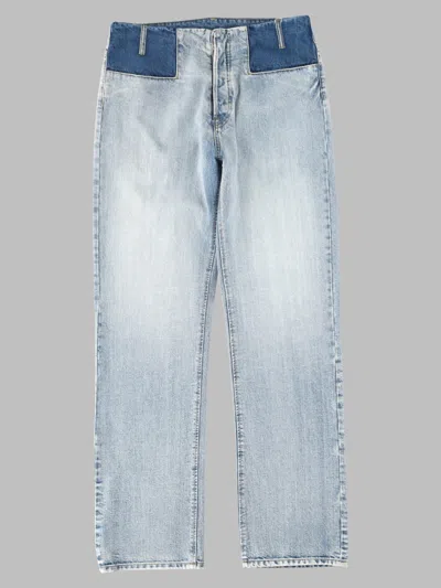 Maison Margiela Jeans A Gamba Dritta In Denim In Blue