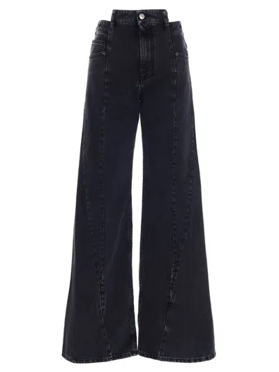 Maison Margiela Jeans Asymmetrical Waist In Blue