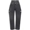 Maison Margiela High-waisted Tapered Jeans In Black