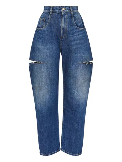 MAISON MARGIELA MAISON MARGIELA MID-BLUE HIGH WAIST JEANS