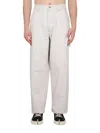 Maison Margiela Men's Cotton Denim Trousers In White