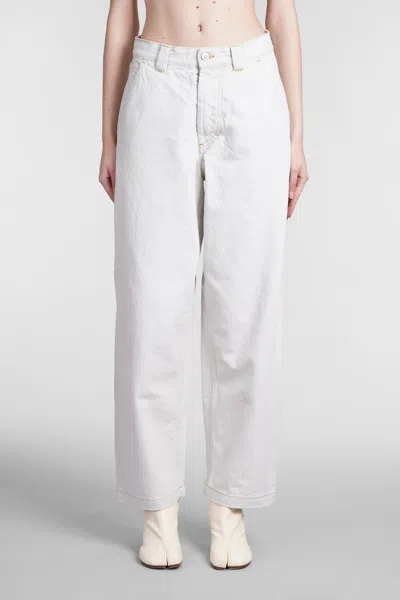 Maison Margiela Jeans Cimosati In Chalk
