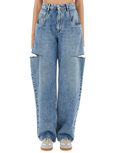 MAISON MARGIELA MAISON MARGIELA JEANS WITH CUT OUT DETAIL
