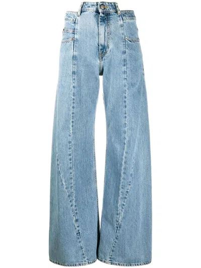 Maison Margiela Jeans Cut-out Clothing In Blue