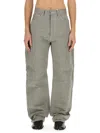 Maison Margiela Denim Jeans With Wide Leg And Pockets In Gray