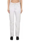 Maison Margiela Straight-leg Jeans In White