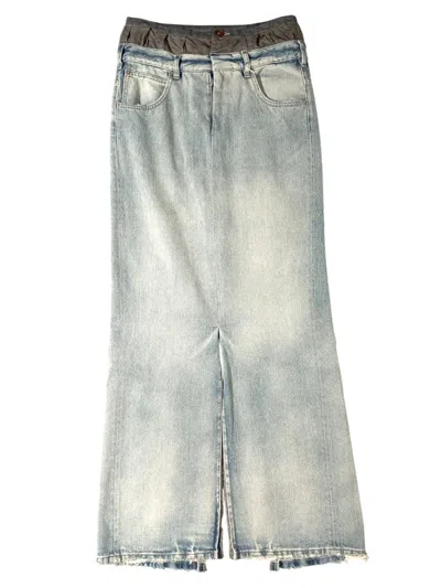 Maison Margiela Jeans Skirt In Blue