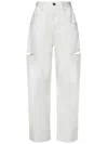 Maison Margiela Wide-leg Denim Pants With Slash Details In White