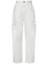 Maison Margiela Wide-leg Denim Pants With Slash Details In White