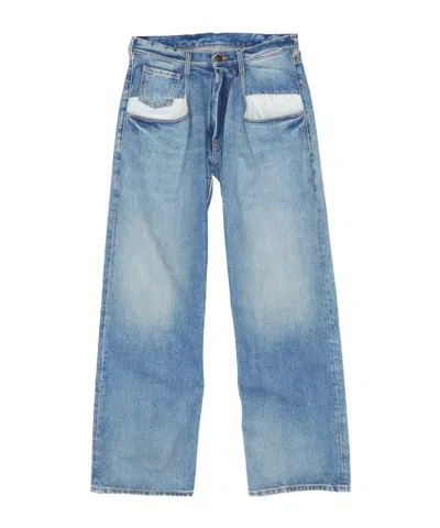 Maison Margiela Jeans With Belt Loops In Blue