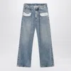 Maison Margiela Jeans With Contrast Pockets In Blue