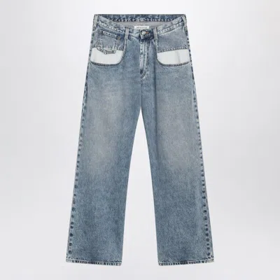 Maison Margiela Jeans With Contrast Pockets In Blue