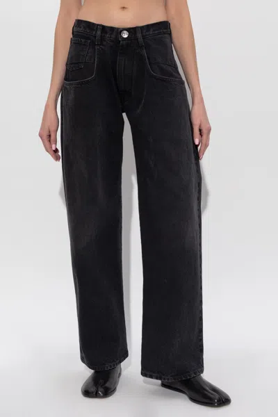 Maison Margiela Jeans With Logo In Black
