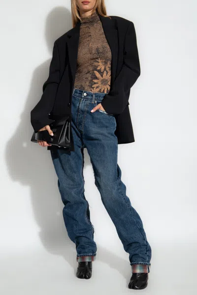Maison Margiela Jeans With Vintage Effect In Blue