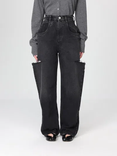 Maison Margiela Jeans Con Dettaglio Cut Out In Black