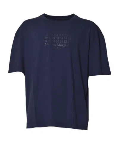 Maison Margiela Jersey T-shirt In Blue