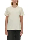 Maison Margiela Woman T-shirt Ivory Size M Cotton In Powder