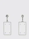 Maison Margiela Rectangular Drop Earrings In Green