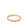 Maison Margiela Numerical Semi-polished Ring In Gold