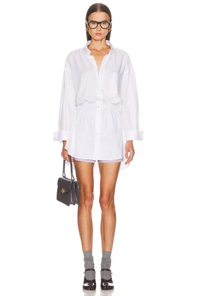 Maison Margiela Layered Cotton-poplin Playsuit In White
