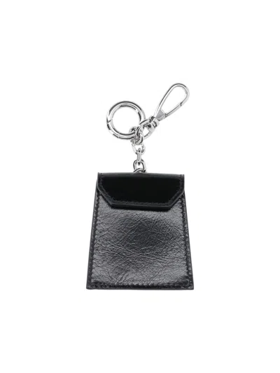 Maison Margiela Keychain Charm In Black