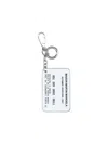 Maison Margiela Card Holder With Keychain In Metallic