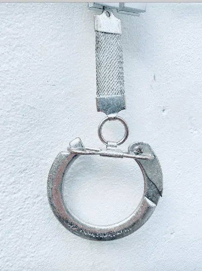 Pre-owned Maison Margiela Keyring Bracelet In Metal