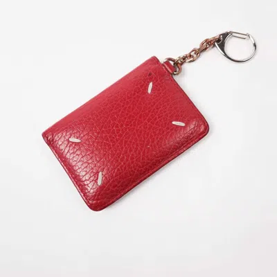 Pre-owned Maison Margiela Keyring Cardholder In Red