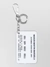 Maison Margiela Keyring Case Rectangular Shape Engraved Surface In White