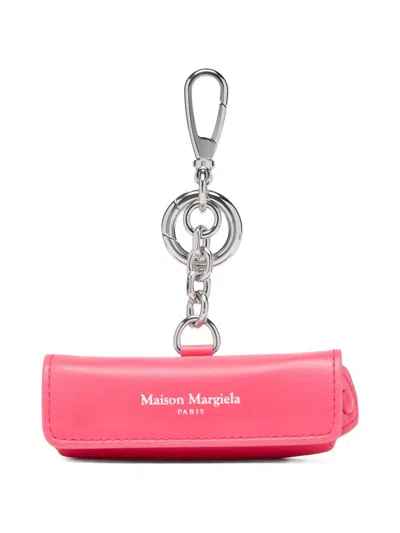 Maison Margiela Keyring Lipstick Holder In Pink