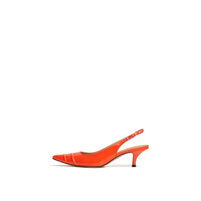 Maison Margiela Kinkies Slingback Woman Coral In Red
