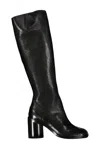 Maison Margiela Black Tabi Broken Mirror Tall Boots In Black