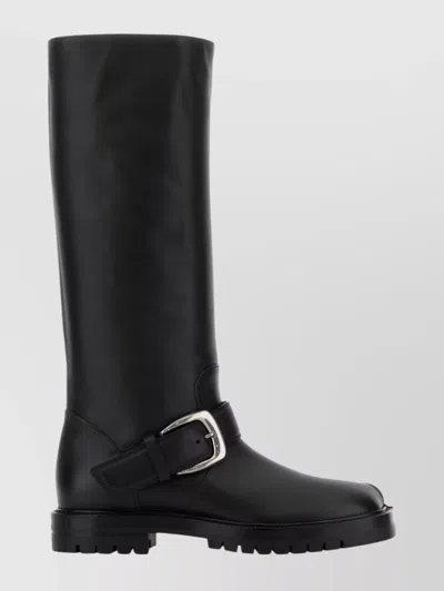 MAISON MARGIELA KNEE-HIGH TABI BOOTS FEATURING BUCKLE DETAIL