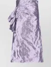 Maison Margiela Women's 'metallic Satin Midi Wrap Skirt With In Purple